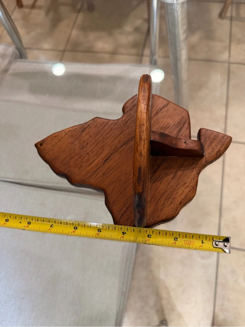 Vintage Handmade Wood Corner Shelf / Wall Shelf Cottagecore